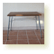 【ｵｰﾀﾞｰ家具・ｵｰﾀﾞｰｷｯﾁﾝのcalm】無垢材と鉄の脚のテーブル
