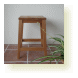 【ｵｰﾀﾞｰ家具・ｵｰﾀﾞｰｷｯﾁﾝのcalmfurniture】無垢材の角椅子
