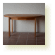 【ｵｰﾀﾞｰ家具・ｵｰﾀﾞｰｷｯﾁﾝのcalm】ケヤキ材の変形ダイニングテーブル