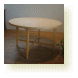 【ｵｰﾀﾞｰ家具・ｵｰﾀﾞｰｷｯﾁﾝのcalm】ヒバ材の円形テーブル